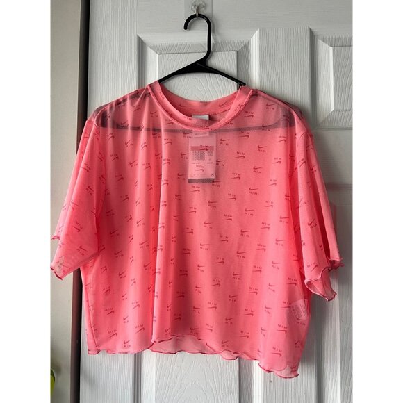 Nike Tops - Nike Pink Crop Large NWT